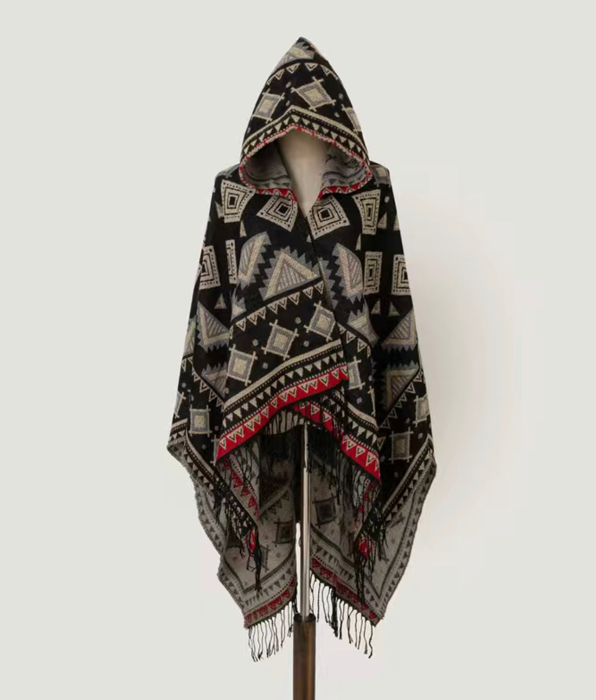 Aztec Hooded Cape