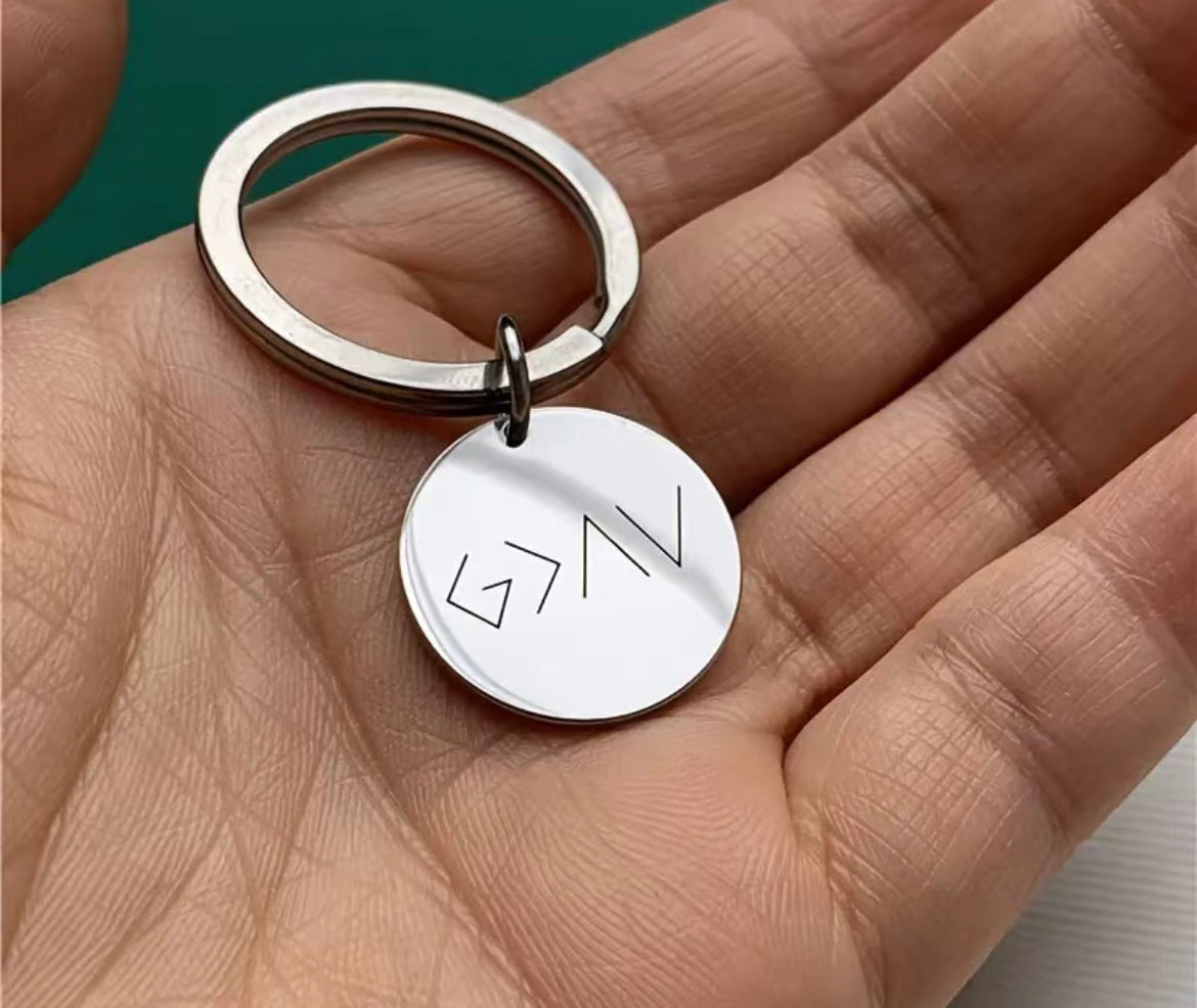 God is Greater Than the Highs and the Lows Key Chain
