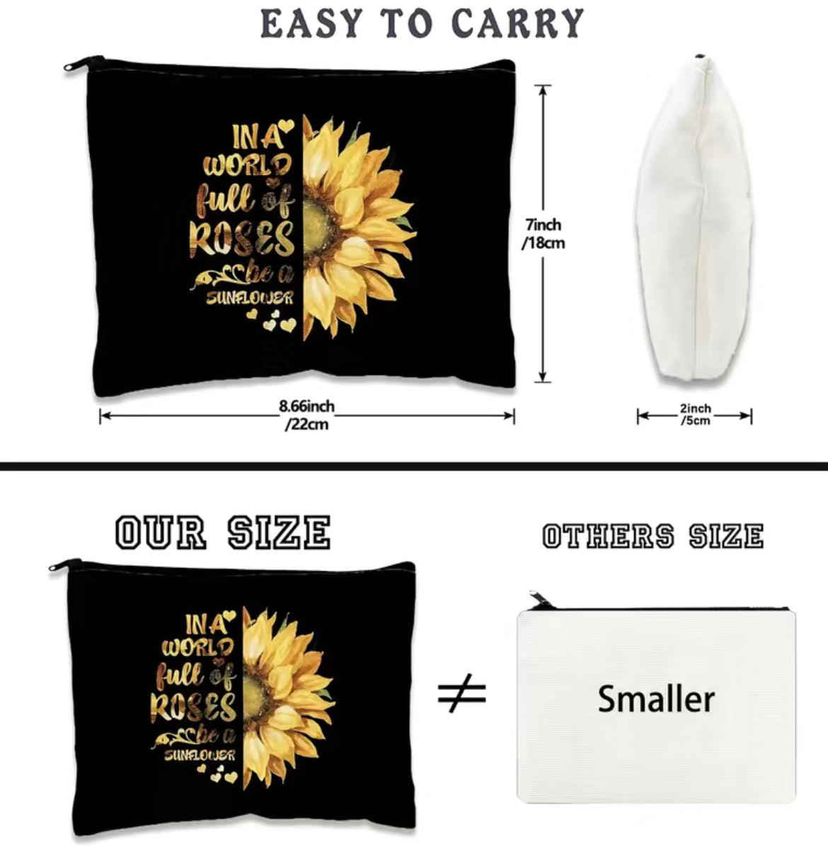 Canvas Cosmetic/All Purpose Bags