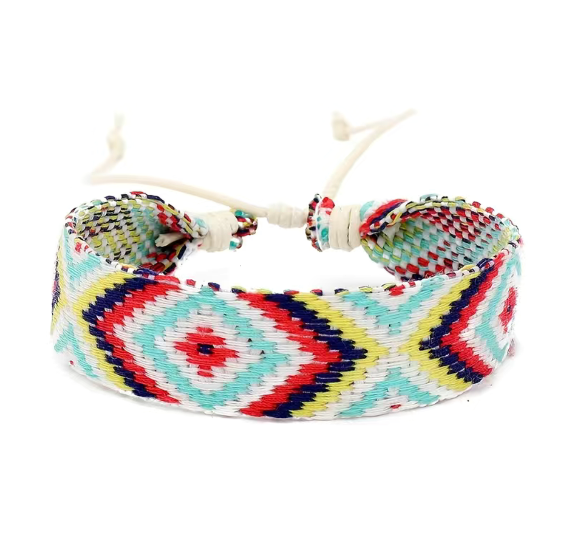 Braided Colorblock String Bracelet