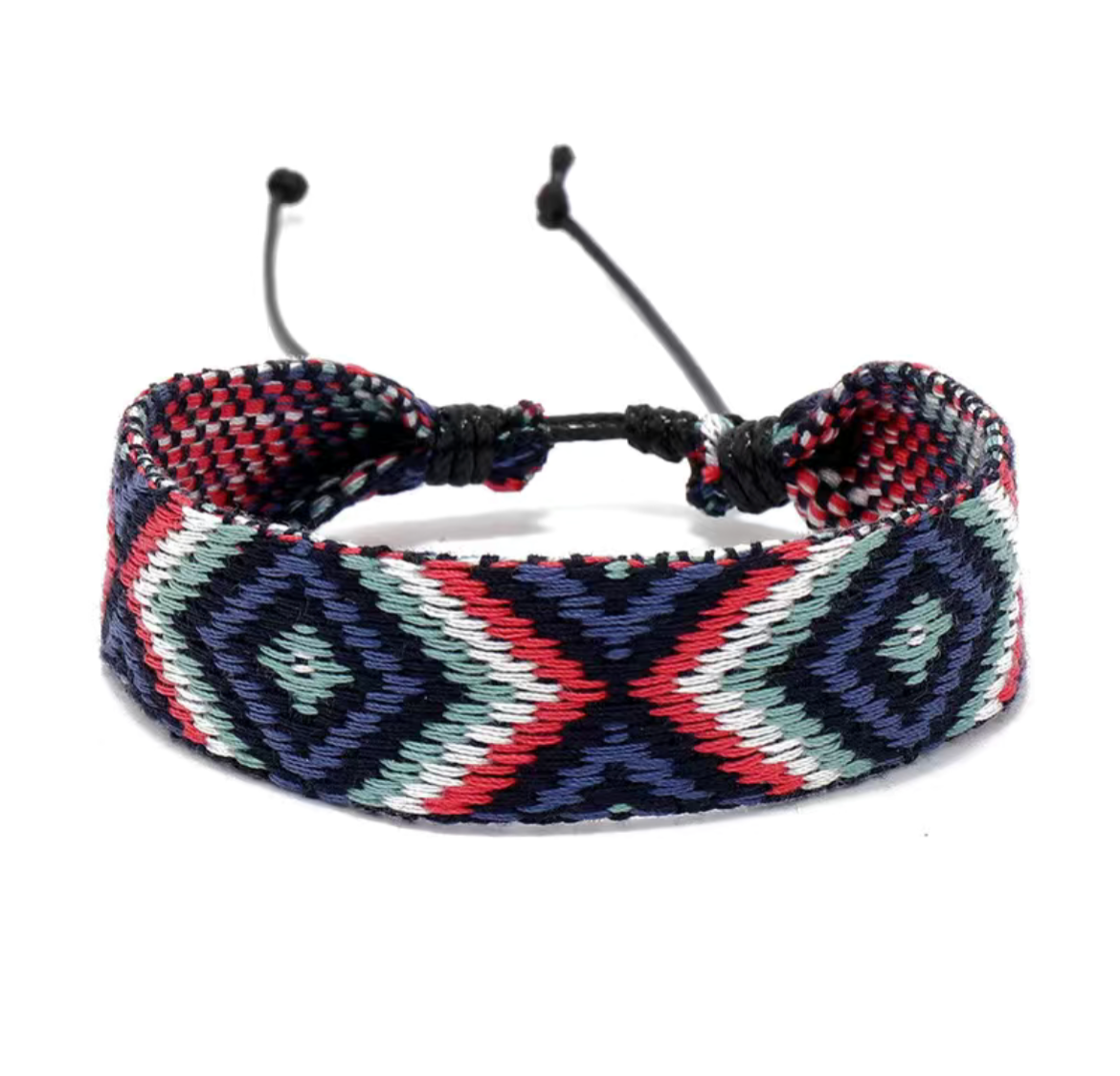 Braided Colorblock String Bracelet