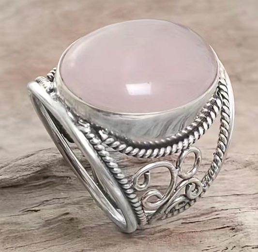 Crystal Pink Sapphire Ring