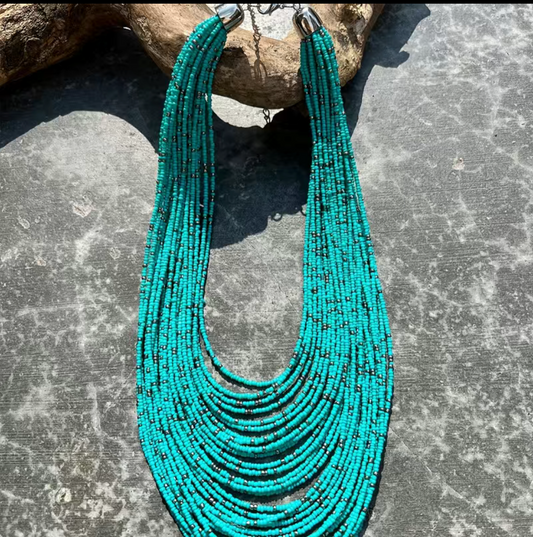 Multi-Strand Seed Bead Necklace