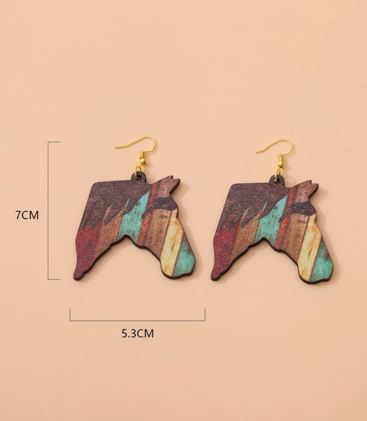 Painted Horse Earrings