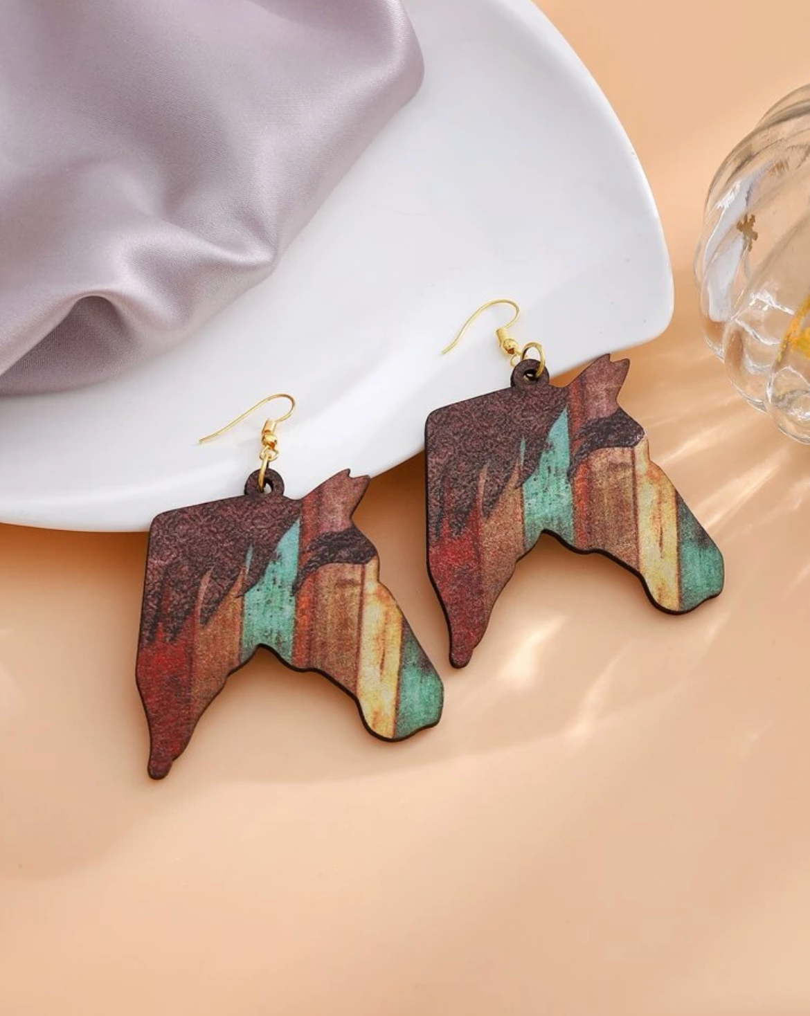 Painted Horse Earrings