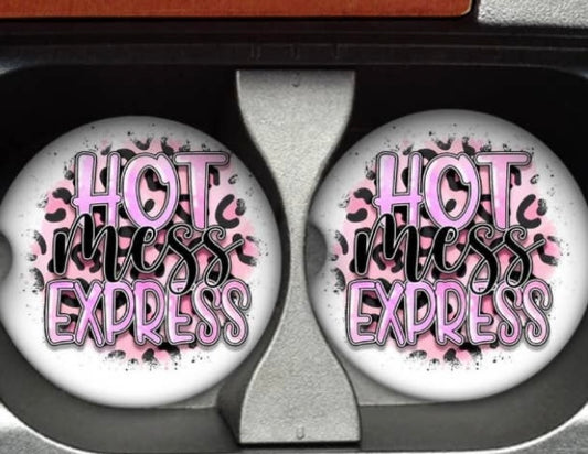 Hot Mess Express Car Coaster