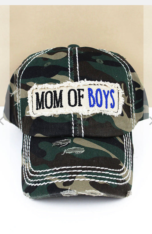 Mom of Boys Ball Cap